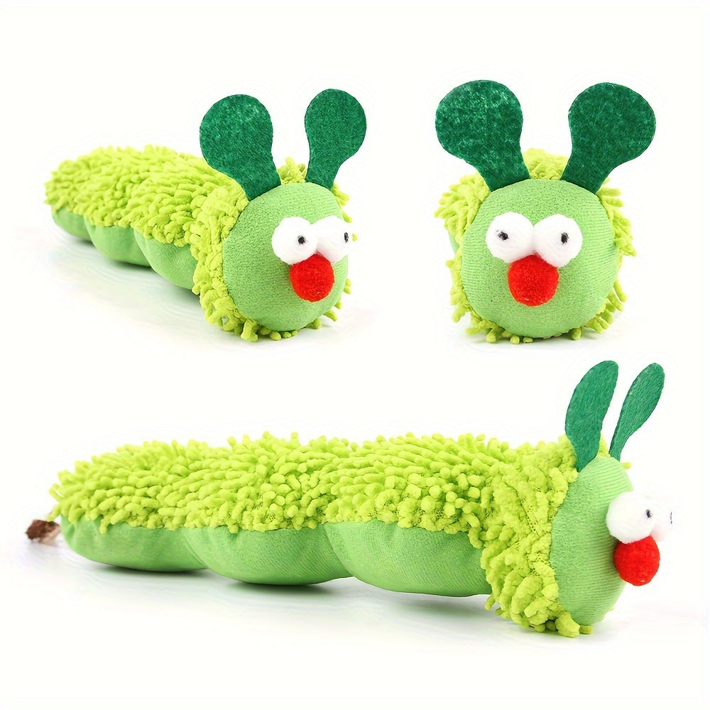 Interactive Plush Cat Toy – Soft & Durable Caterpillar Pillow for Cats