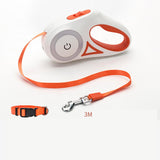Automatic Pet Leash with Collar – Retractable Dog Walking Rope with Built-in Light