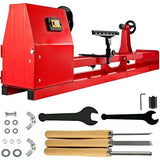 Mophorn Wood Lathe 14" x 40", Benchtop Wood Lathe with 3 Chisels