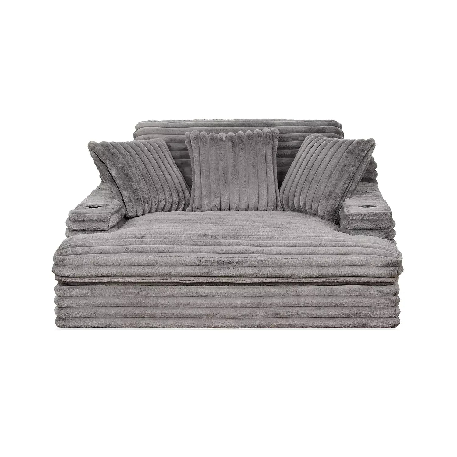 Nestle Chaise Lounge With Dual Cupholders And Charging Ports
