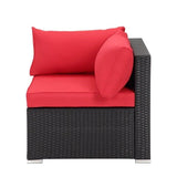 Moshannon Wicker/Rattan 6 - Person Seating Group with Cushions