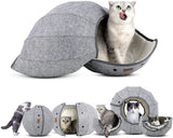 Foldable Cat Tunnel Toy – Interactive Tube & Bed for Indoor Cats & Puppies