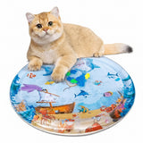 Summer Cooling Pet Water Bed Cushion Ice Pad Dog Sleeping Square Mat For Puppy Dogs Cats Pet Kennel Cool Cold