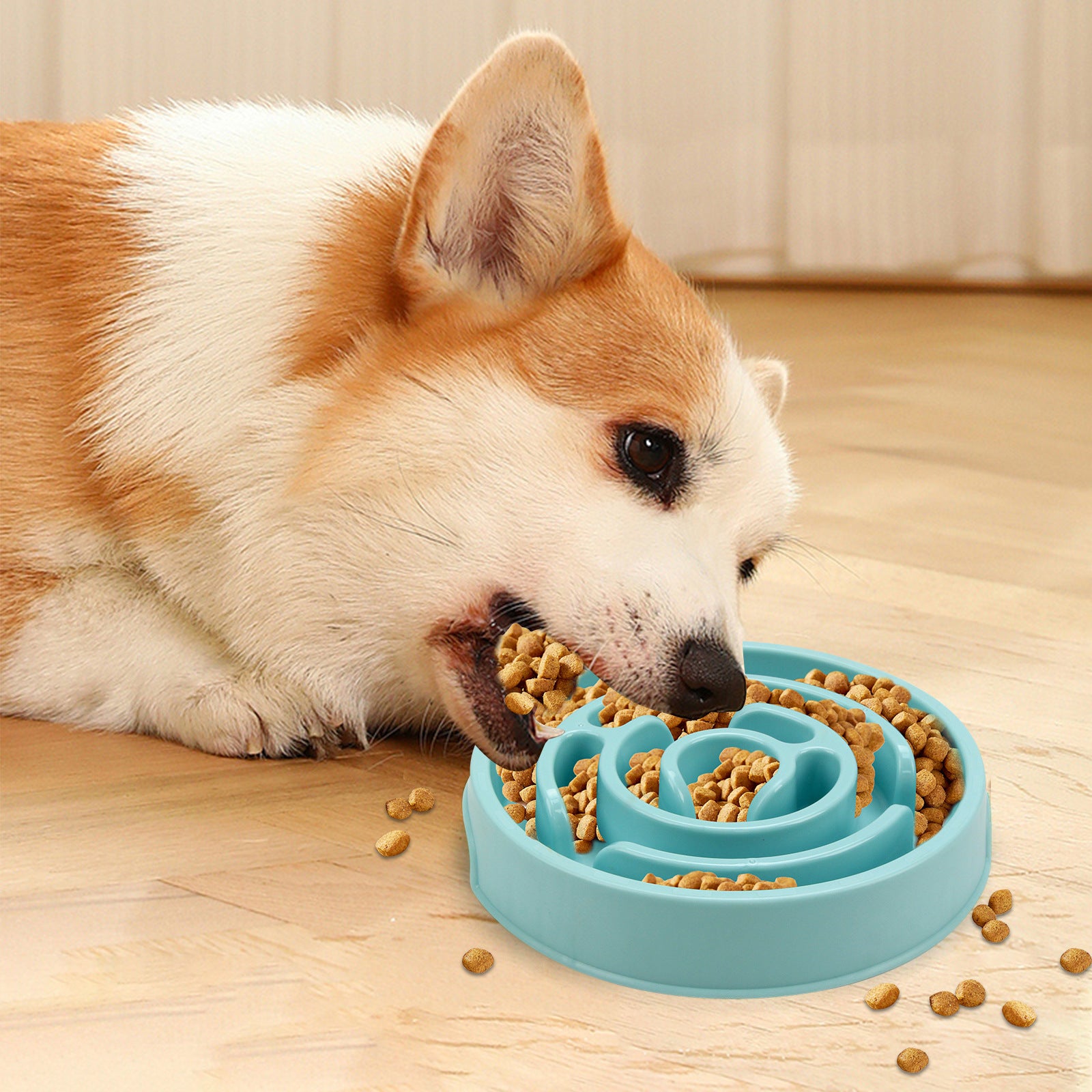 Anti-Choking Slow Feeder Bowl – Durable Silicone Puzzle Feeder for Puppies & Dogs
