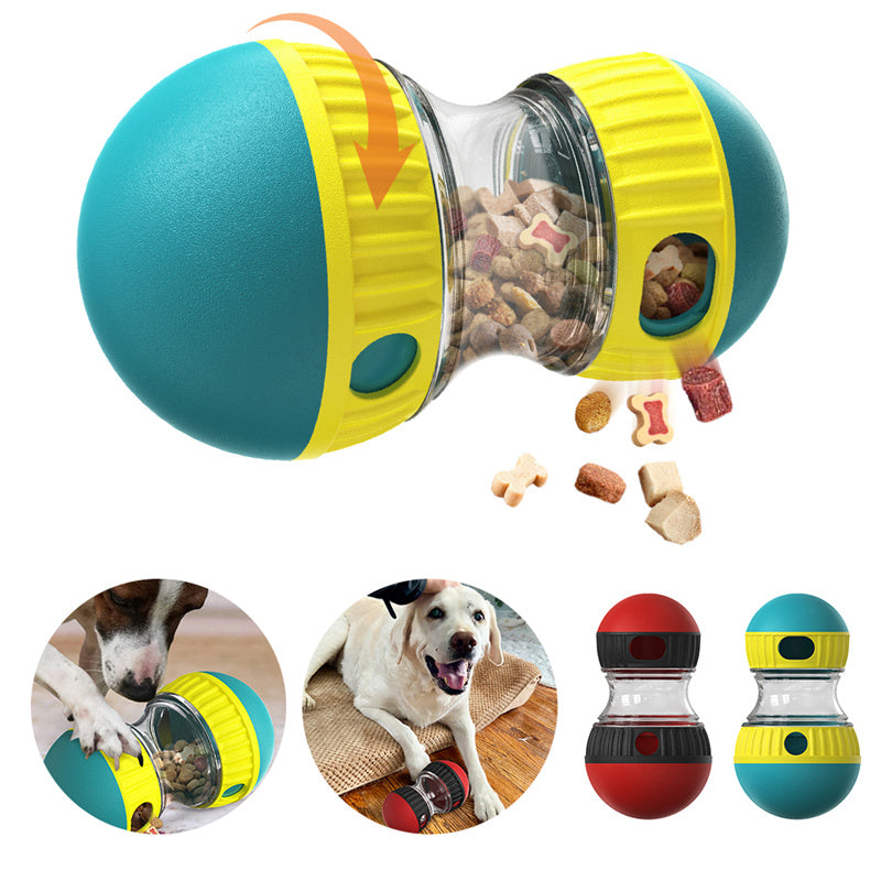 Slow Feeder Interactive Pet Toy – Treat Dispensing Tumbler Ball for Dogs & Puppies