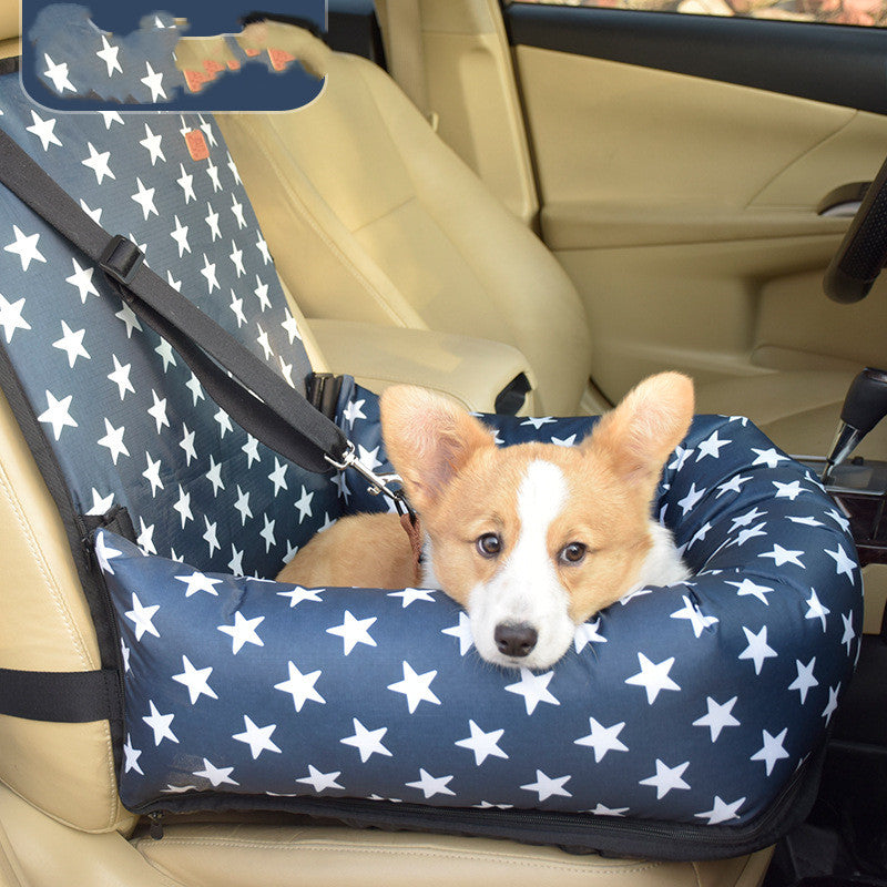 Portable Car Seat for Dogs – Comfortable Travel Kennel & Bed for Small/Medium Pets