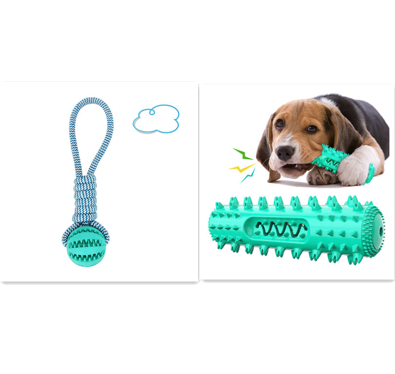 Interactive Dog Treat Ball – Durable Rubber Chew Toy for Teeth Cleaning