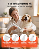 Dog Clippers For Grooming, 4 In 1 Dog Grooming Kit