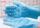 Silicone Pet Grooming Glove – Gentle Deshedding & Massage Brush for Dogs & Cats