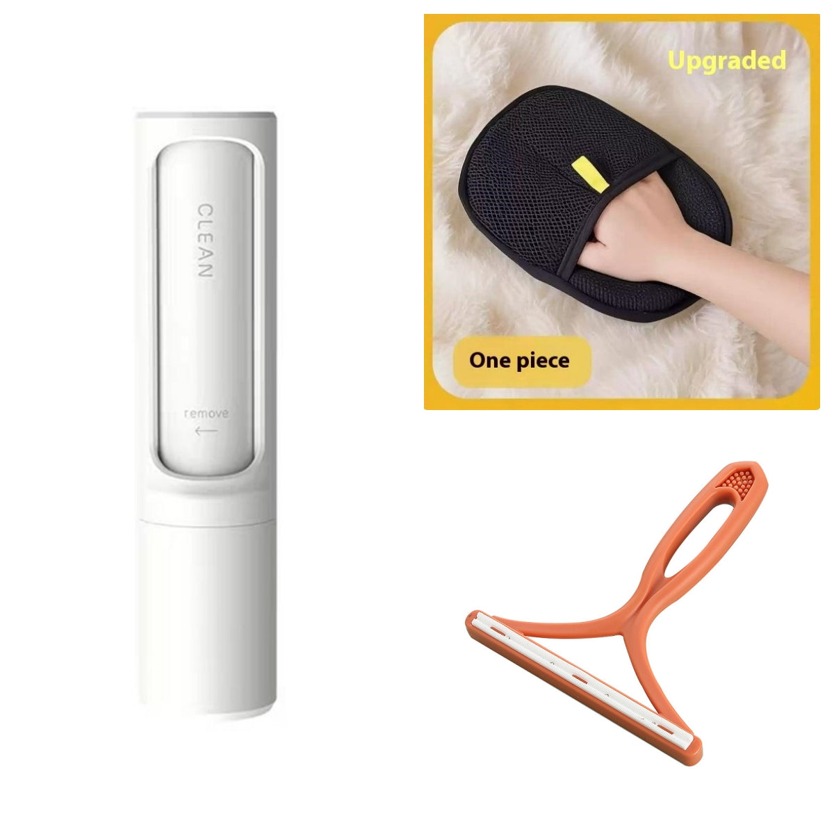 Self-Cleaning Pet Hair Remover Brush – Reusable Lint Roller for Cat & Dog Hair