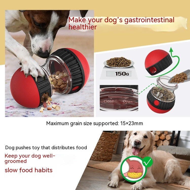 Slow Feeder Interactive Pet Toy – Treat Dispensing Tumbler Ball for Dogs & Puppies