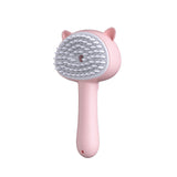 Hair Cleaning Pet Brush with Mist Spray – Rechargeable Cat & Dog Grooming Slicker Comb