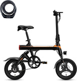 EB3 Electric Bike Adults 21mph, 500W Peak Motor, 270Wh Battery, Rear Suspension, 3 Levels Assist, 14" Folding Ebike for Adults and Teens, Complies to UL2849