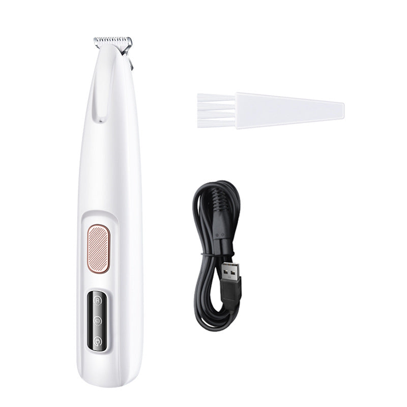 Rechargeable Dog Paw Hair Trimmer – Waterproof with LED