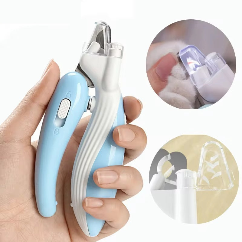 Electric Pet Nail Trimmer with LED Light – Safe Nail Care for Cats & Dogs