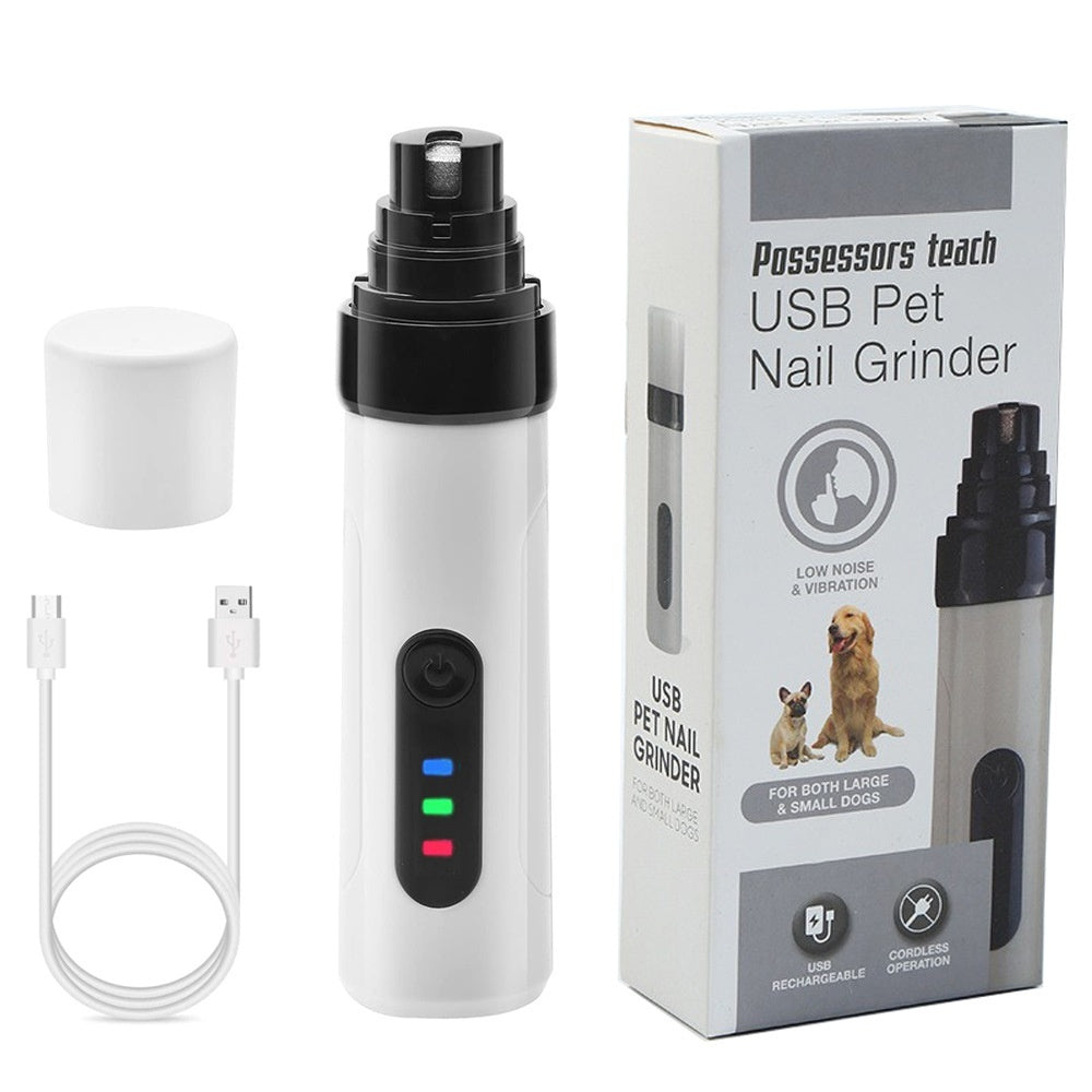 Electric Pet Nail Grinder 3-Speed LED