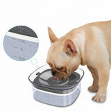 Anti-Spill Dog Water Bowl 70oz – Slow Drinking Pet Bowl with Visible Water Level